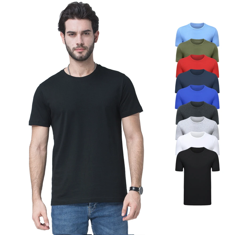 

100% Cotton 170g Wholesale Men T Shirts Breathable 25 Color Hight Quality