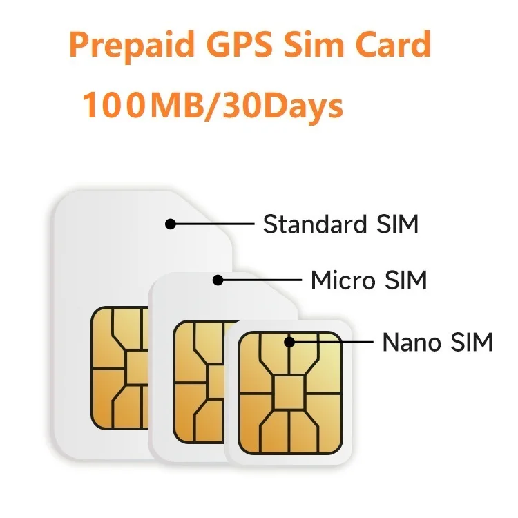 

Global Usable 100MB/30Days GPS SIM Card Compatible with Vehicle Traveling Data Recorder Sim Card