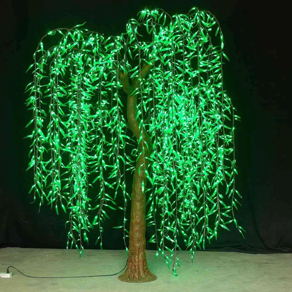 2.5m hotsale outdoor led weeping willow tree lighting