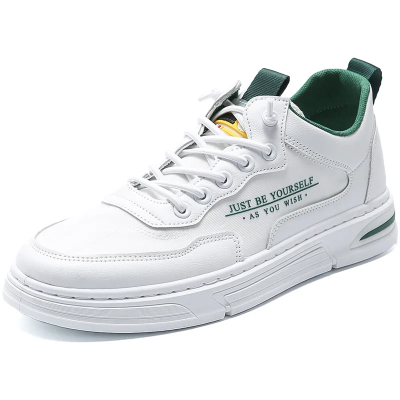 

Spring new men's shoes simple and fashionable white shoes