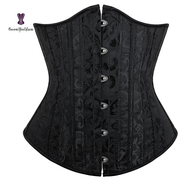 

OEM &ODM acceptable wholesale plus size jacquard 26 metal steel boned waist training corset