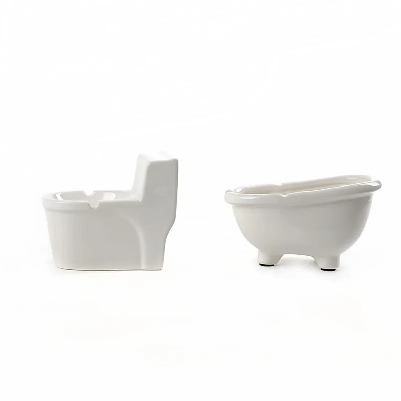 

Creative Mini Bathtub Toilet Shape Ashtray Multifunctional Ashtray For Home Office, Picture