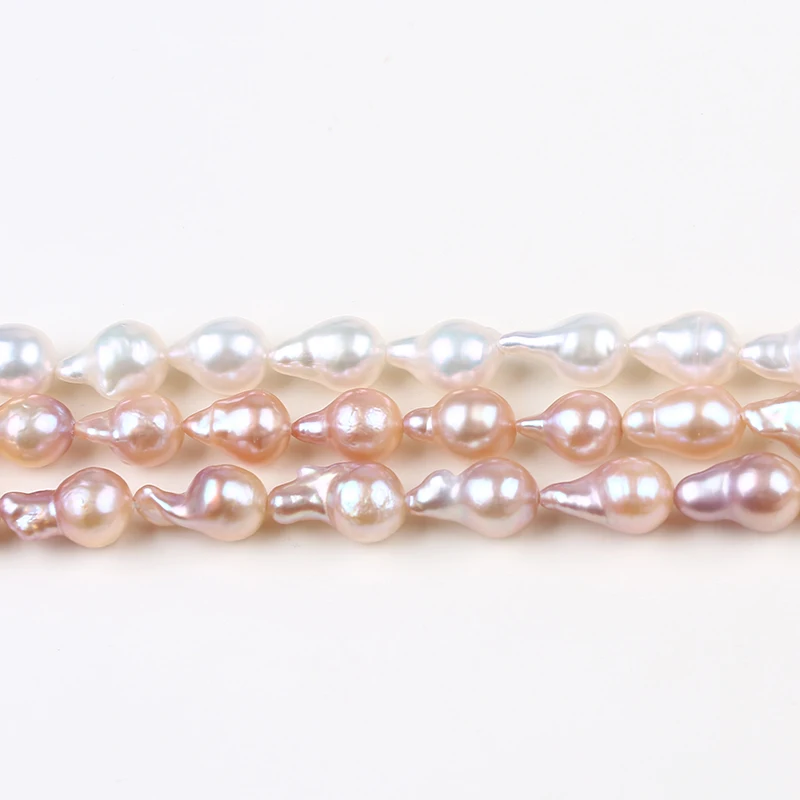 

High quality 8mm small baroque edison loose pearls, Natural white ,pink and purple