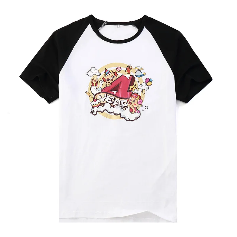 

Contrast Color Anime Graphic t Shirts Unisex Raglan Tee