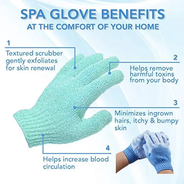 Natural Silk Pink Exfoliating Gloves In Bulk Bath Mitt Personalised