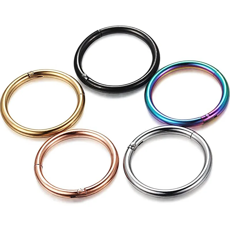 

Stainless steel high-grade sealing ring | comes with connecting rod nose ring interface ring piercing jewelry, As pic