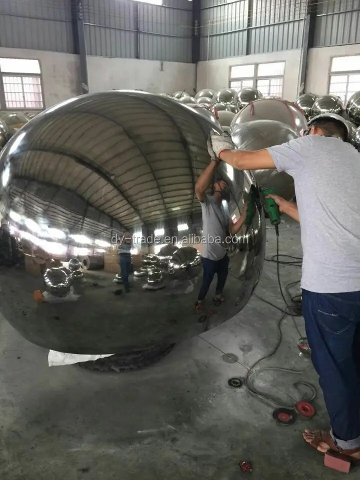 Large Stainless Steel Gazing Balls For Garden Decoration