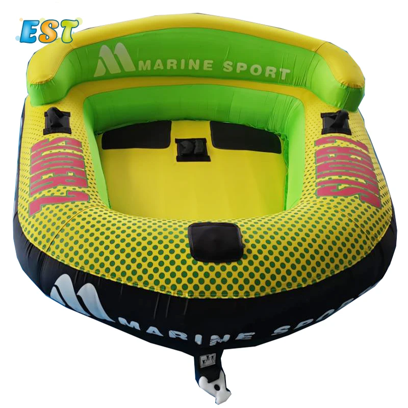 

2 persons inflatable ski tube towable Inflatable towable boat for water sport game, As the picture