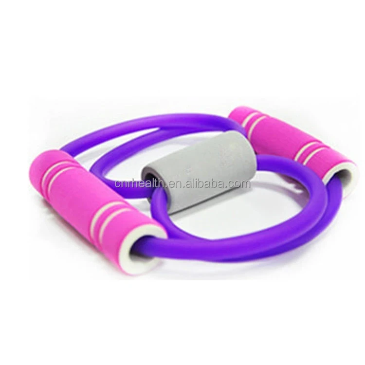 

2021 New 8 Character Rope Girl Chest Expander Yoga Pilates Functional Resistance Band, Pink, purple, green, black,grey, red,etc
