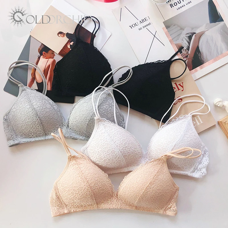 

New arrival French style lace embroidery bra