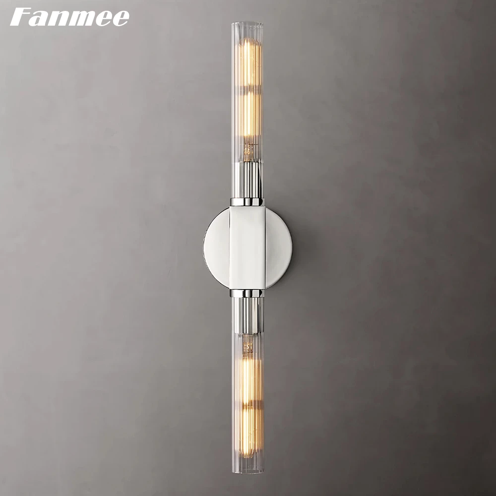 

Modern Linear Sconce LED Modern Clear Glass Bedside Wall Lamp Home Decor Horizontal Black Sconce Lighting Fixture for Bathroom