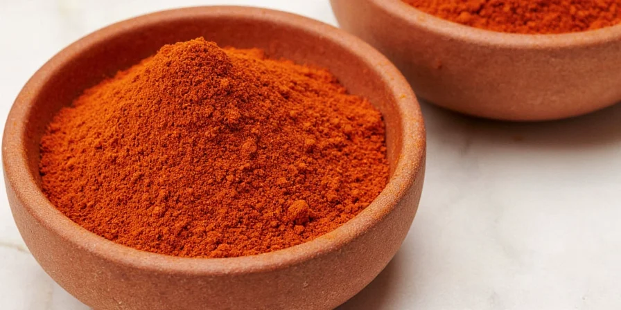 Chili powder being sprinkled over grilled meat