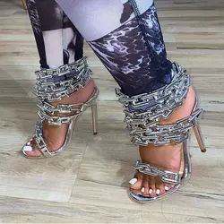 New jean slip ladies Design 2021 sexy gold heels w