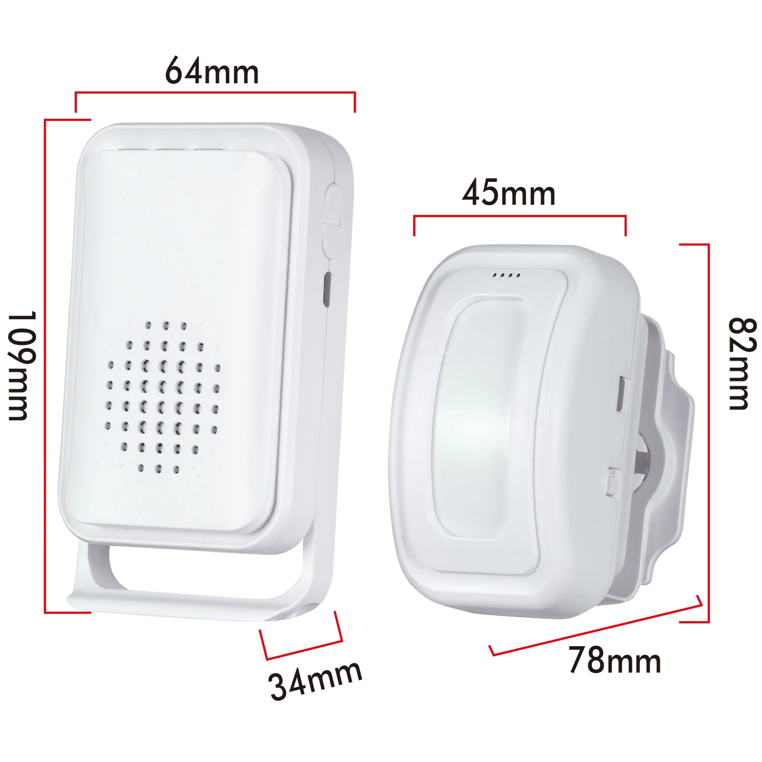 

Vibration reminder function Welcome Doorbell Wireless PIR Motion Sensor Detector Security Alarm smart wireless doorbell