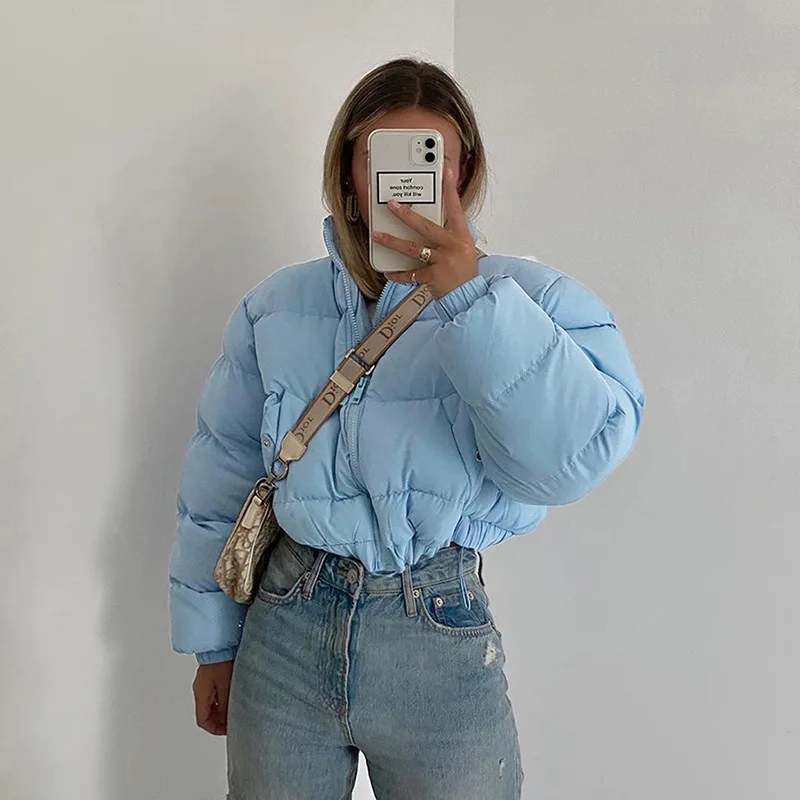 denim bubble jacket