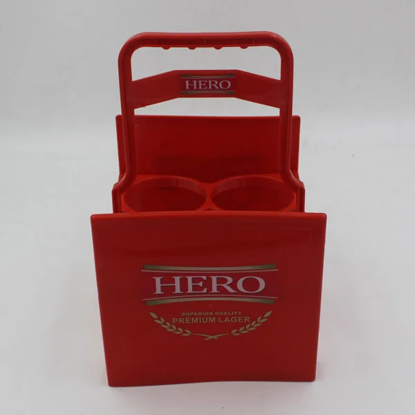 

Plastic Foldable 4 Pack Beer Bottle Carrier