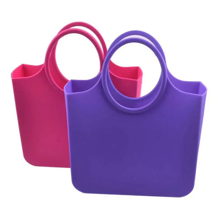 

Wholesale fashion summer lady women shopping tote bag insulated neoprene beach bag in silicone