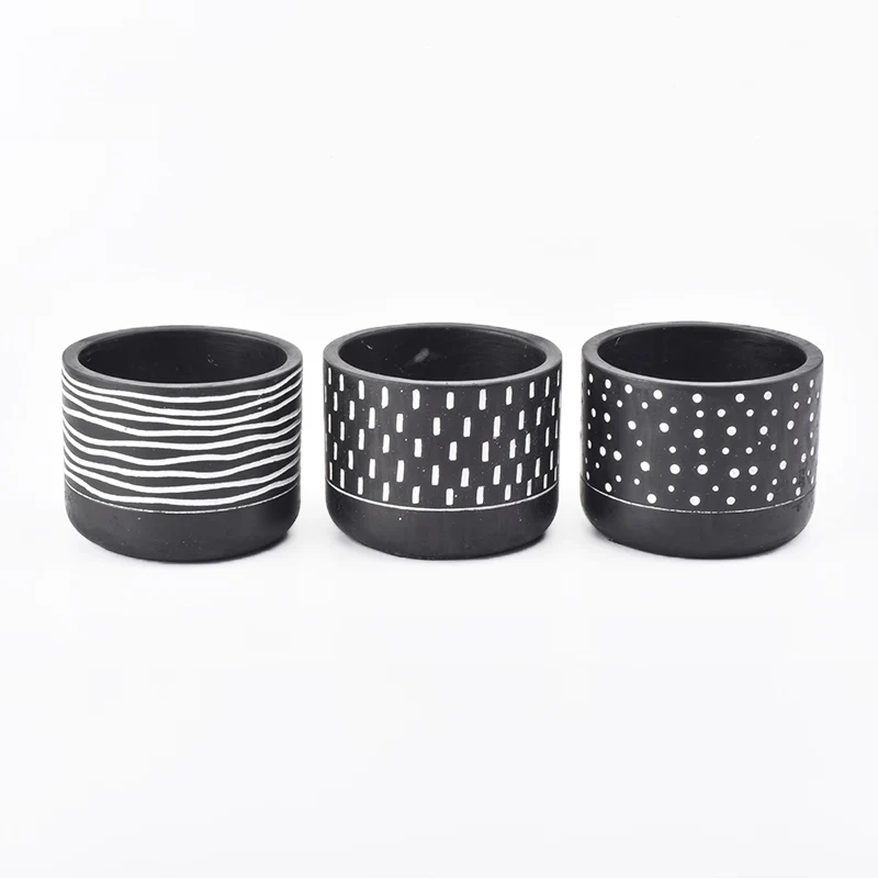 candle jars concrete