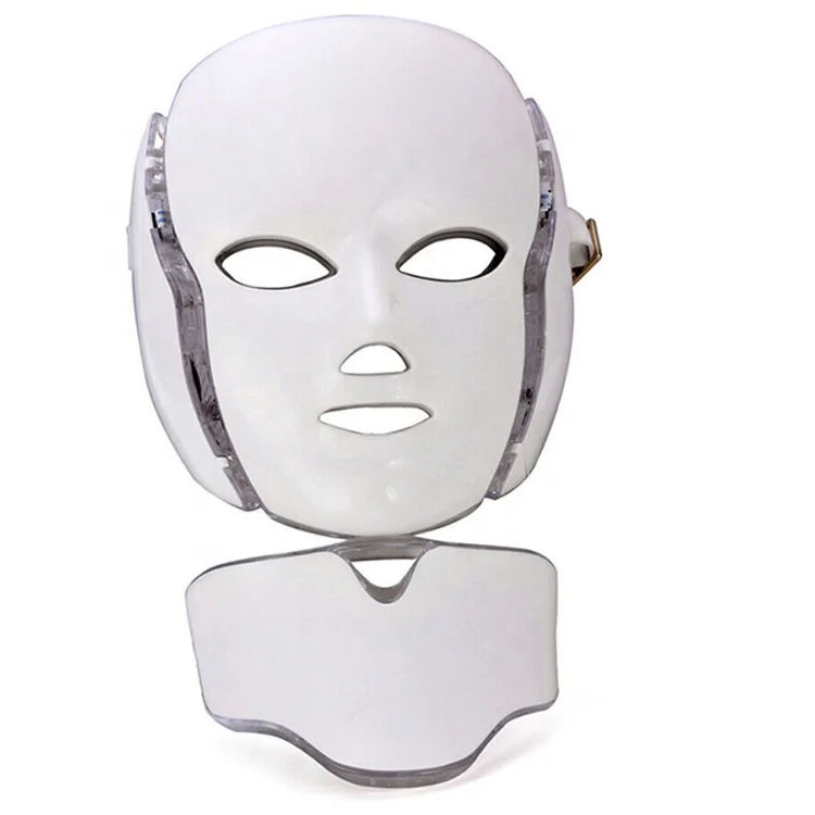 

High quality Led mask with neck Therapy beauty facial 7 Color led light mask Skin Rejuvenation Brightening led face mask