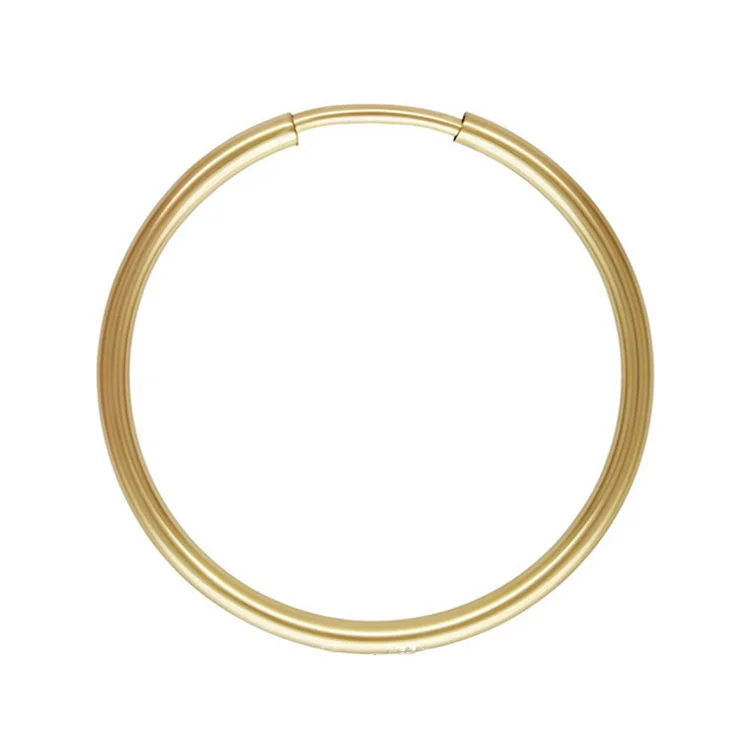 Real Gold Filled Hoops Earring Findings Wholesale Jewelry 14K Gold Filled Earring Hoops