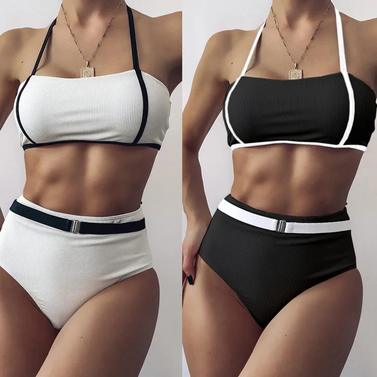 

Ingoo 2021 new Custom Private Label bikini high quality sexy girl swimming swimwear Plus Size Swim Wear beachwear Swimsuit, As shows