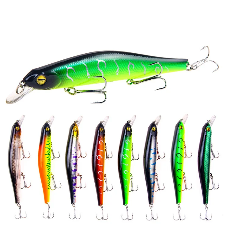 

Gorgons 125mm 17.7g hard magnet weight system fishing lure plastic sinking minnow lure 8 colors