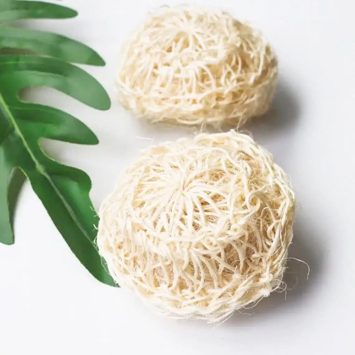 

Natural Organic Handmade Plant Bath Ball Sisal Shower Exfoliating Crochet Scrub Sponge Skin Puff Body Scrubber