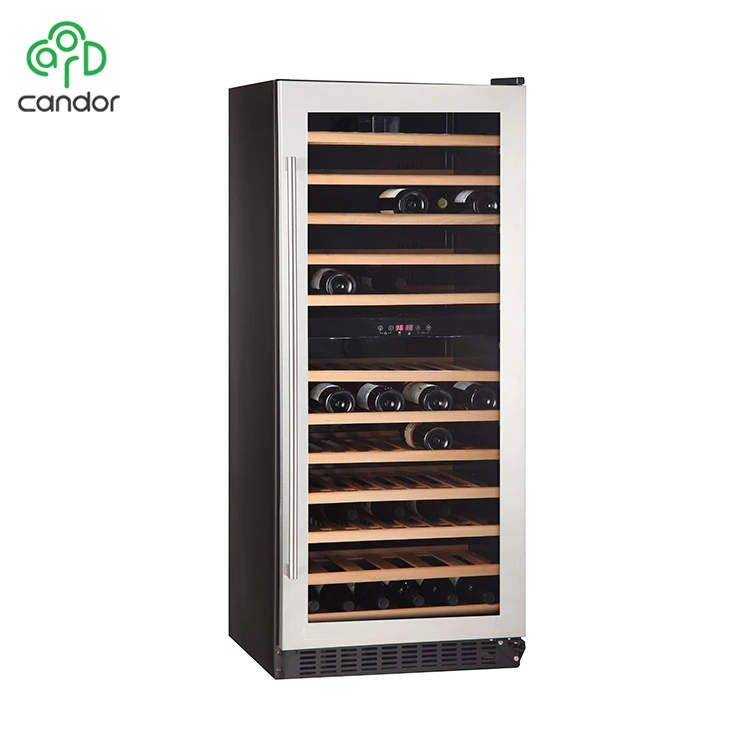 Factory Custom Luxury Dual Temperature Vertical Wine Cellar With 92