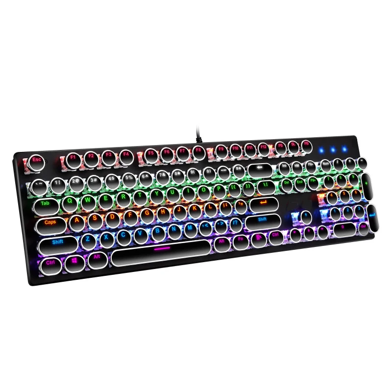 

AIWO Factory Wholesale Full Size Teclado Rgb 104 Keys Full Size Mechanical Keyboard Tkl For Laptop Computer, Black/oem