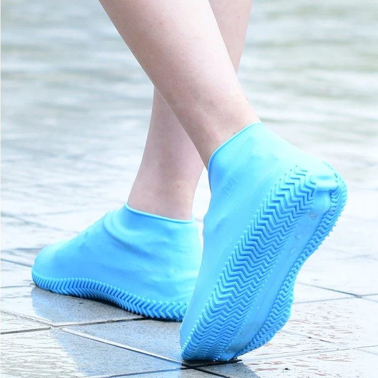 

Popular Product Non-Skid Rain Boots Ladies Rain Cover Shoes Waterproof Black Shoe Cover, 7 colors