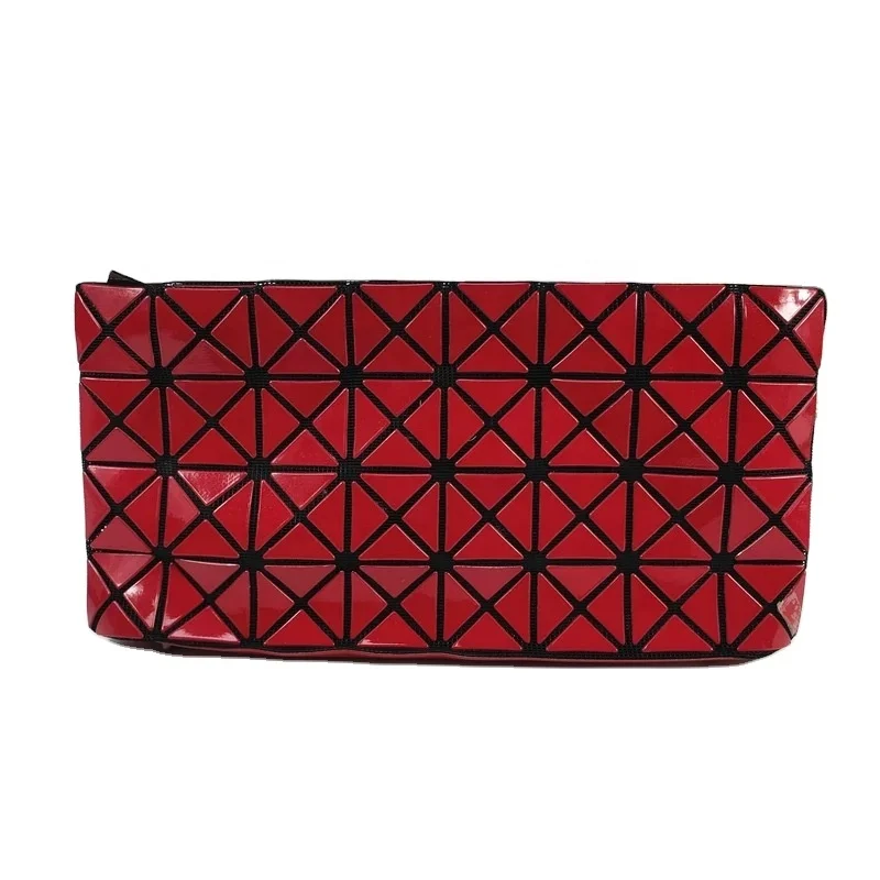 

Fashionable nice metallic PU geometric square waterproof crossbody bag handy