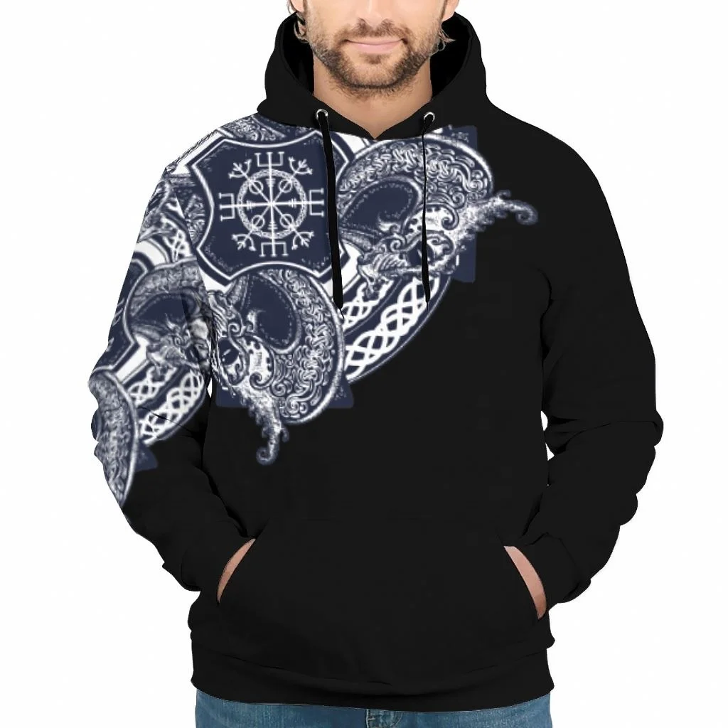 

Wholesale New Fashion Pullover Sweatshirts Printing Logo Viking Men's Hoodies