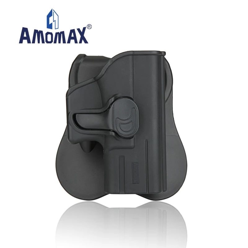 

Amomax Plastic Police Military Tactical Gun Holsters for Glock 26 27 33, Black