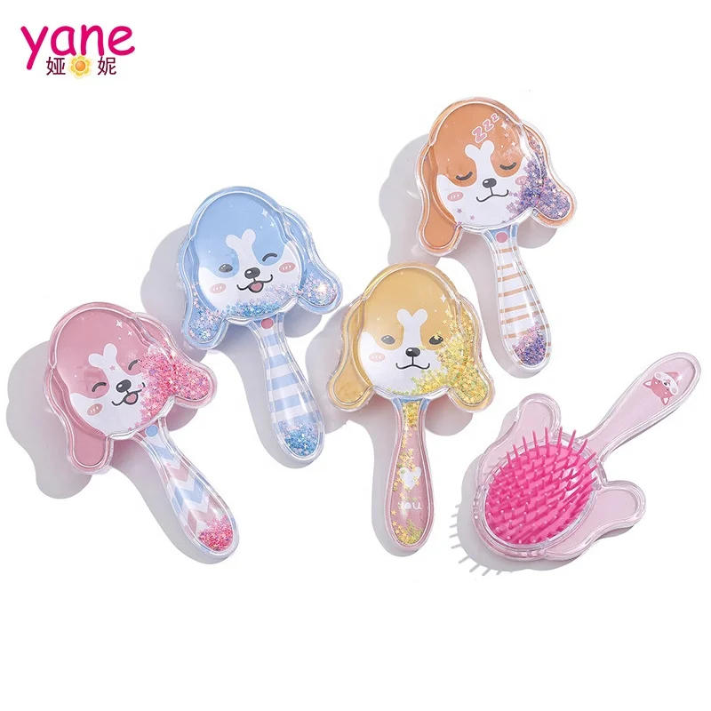 

Newest hair brushes with ABS material and glitter star inside Air cushion comb with custom for kids