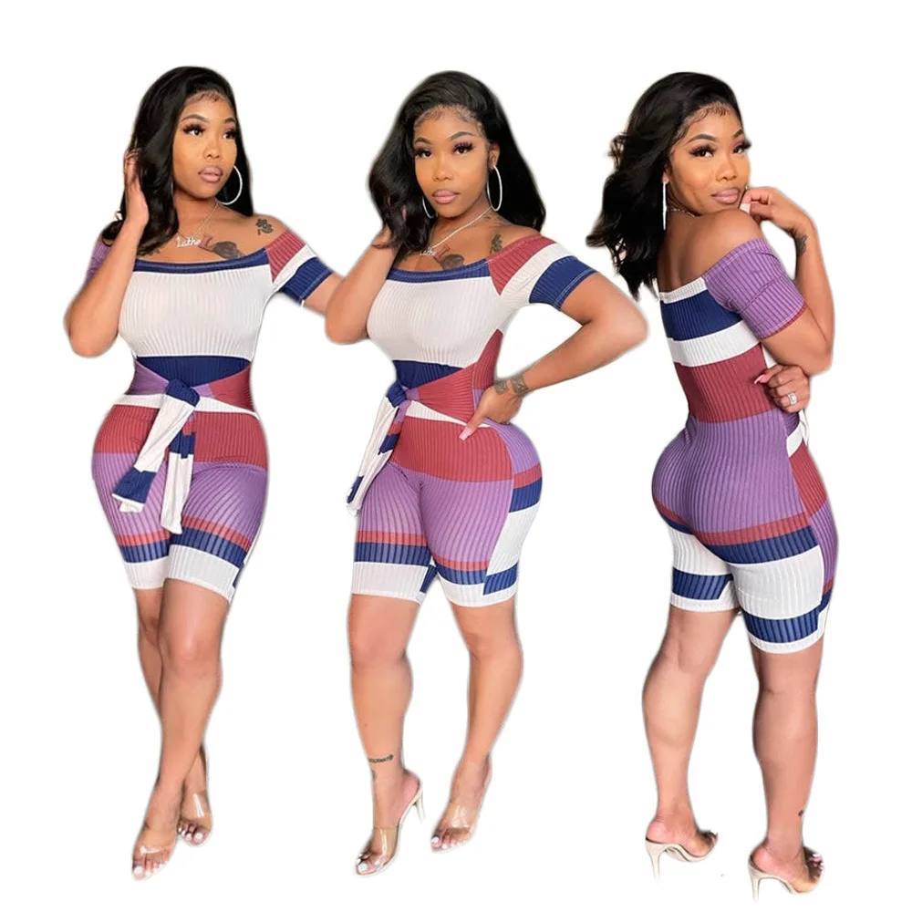

Customizable Beautiful Casual Back Out Woman Summer And Rompers Good Quality Jumpsuits, Fashion Design Jumpsuits For Woman Sale