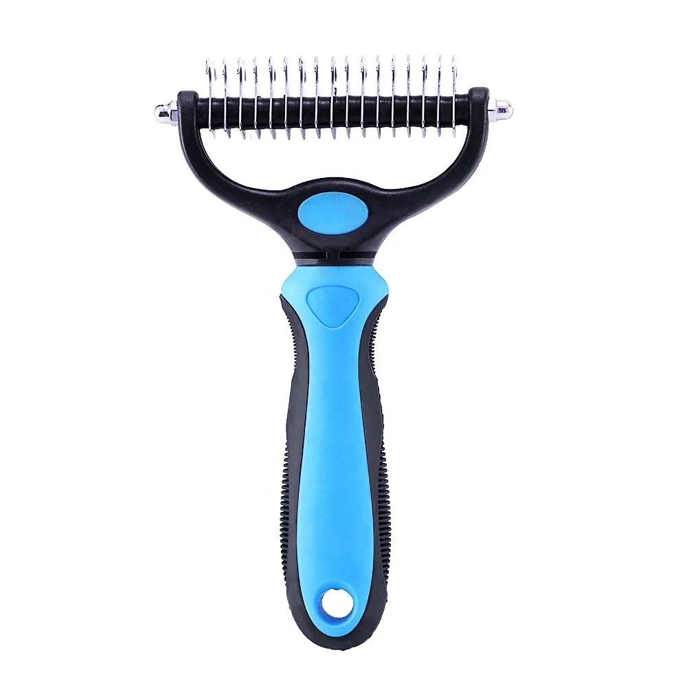 

Groom Professional Dematting & deShedding Beauty Tools Dog Brushing Pet Hair Remover Grooming Brush for Dog & Cat Undercoat Knot