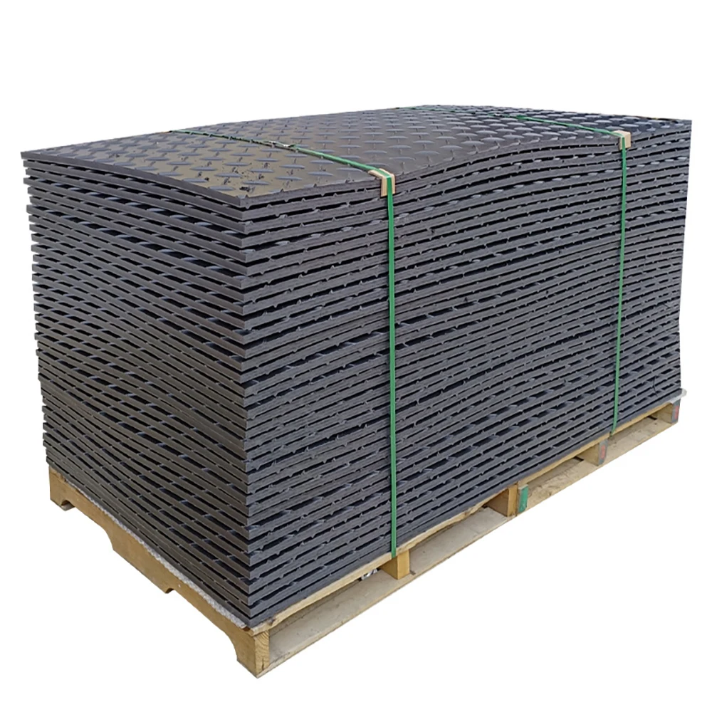 The Environmental Benefits of Reusable Plastic Roadbeds - Heavy duty paving board in action