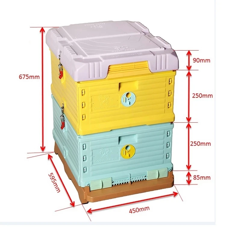 2 Layers Insulation Plastic Beehive Langstroth Size Insulated Bee Hive