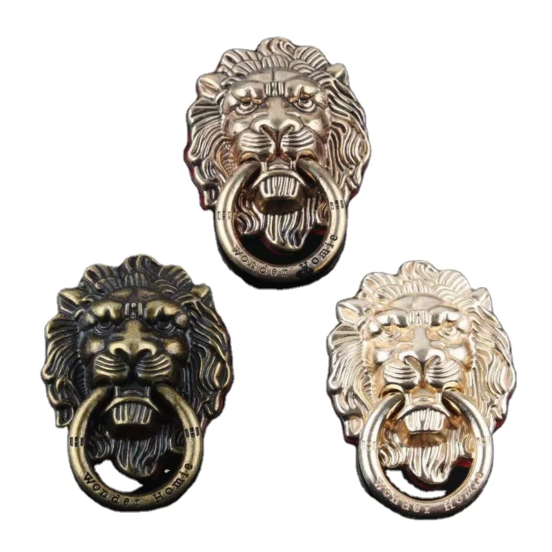 

Lion Head Designing Universal Metal Ring Holder For Cell Phone Finger Ring Holder