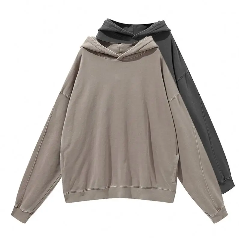 

Custom Men Acid Wash Embroidery Oversized Hoodies Man Washed Hoodie Pullover Sweatshirts For Men