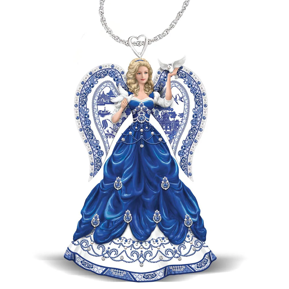 

Wholesale custom new Chinese style princess angel girl necklace