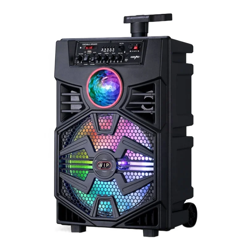 

Wireless BT Portable Manufacturer OEM Outdoor Audio Player Karaoke Home Party DJ Trolley Speaker