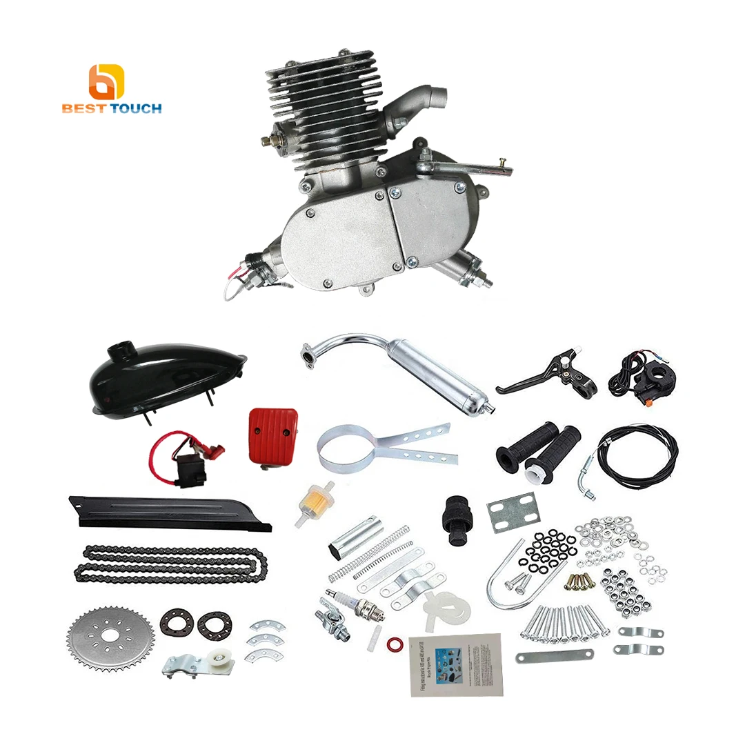 

New PK80 48cc 49cc 50cc 60cc 66cc f80 100cc 2 stroke gas bike gasoline motor 80cc motorized bicycle front engine kit