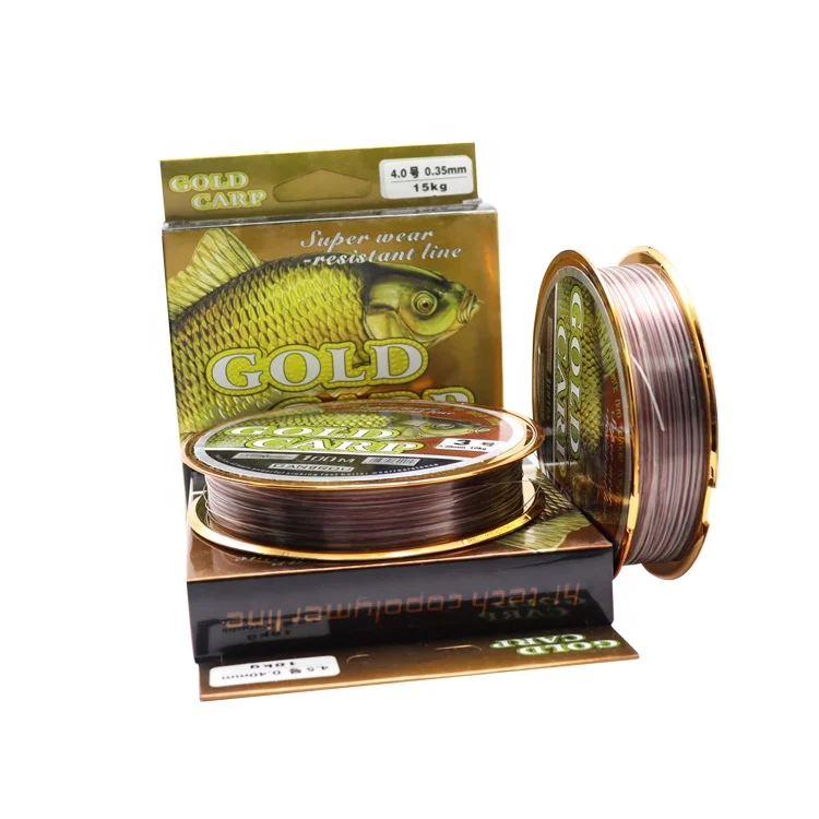 

Fishing line Nylon underwater faster sinking ultra low stretch fishing brown line, Golden