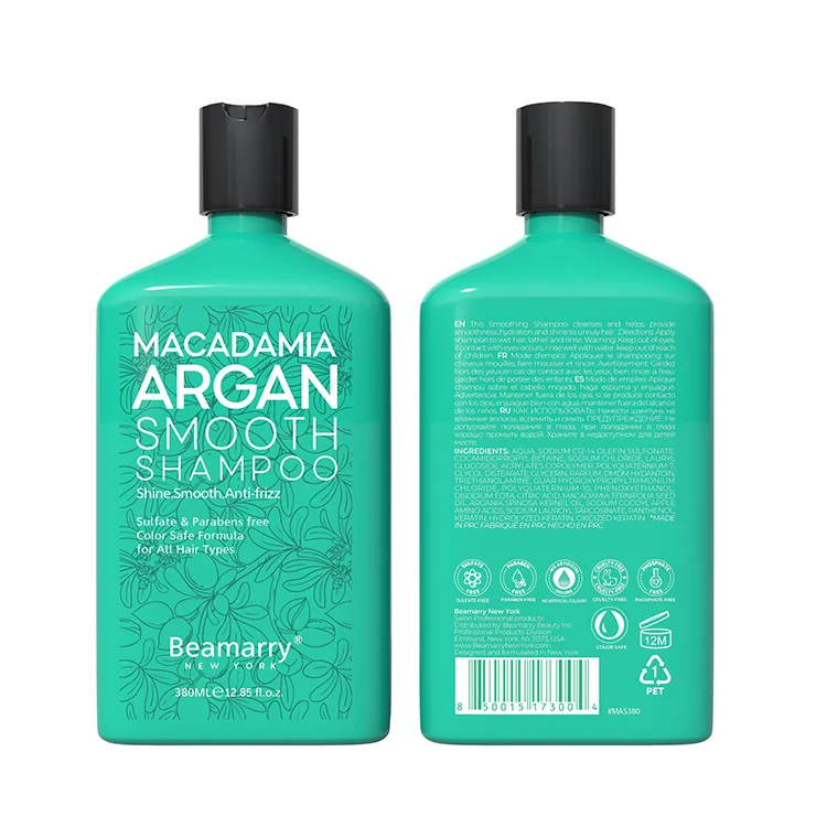 

Custom Private Label Macadamia Argan Oil Smooth Hair Shampoo for All Hair Types