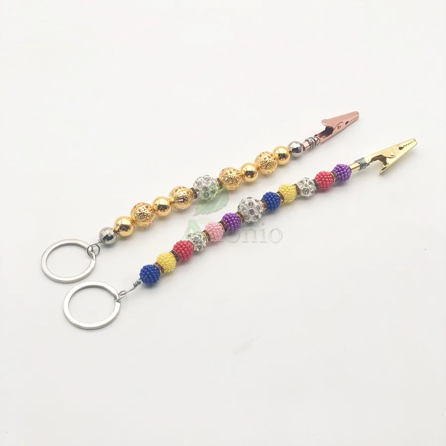 

new style Diamond jewel smoking accessories atm card clip for long nails card grabber credit card roach clips blunt holder, Colorful