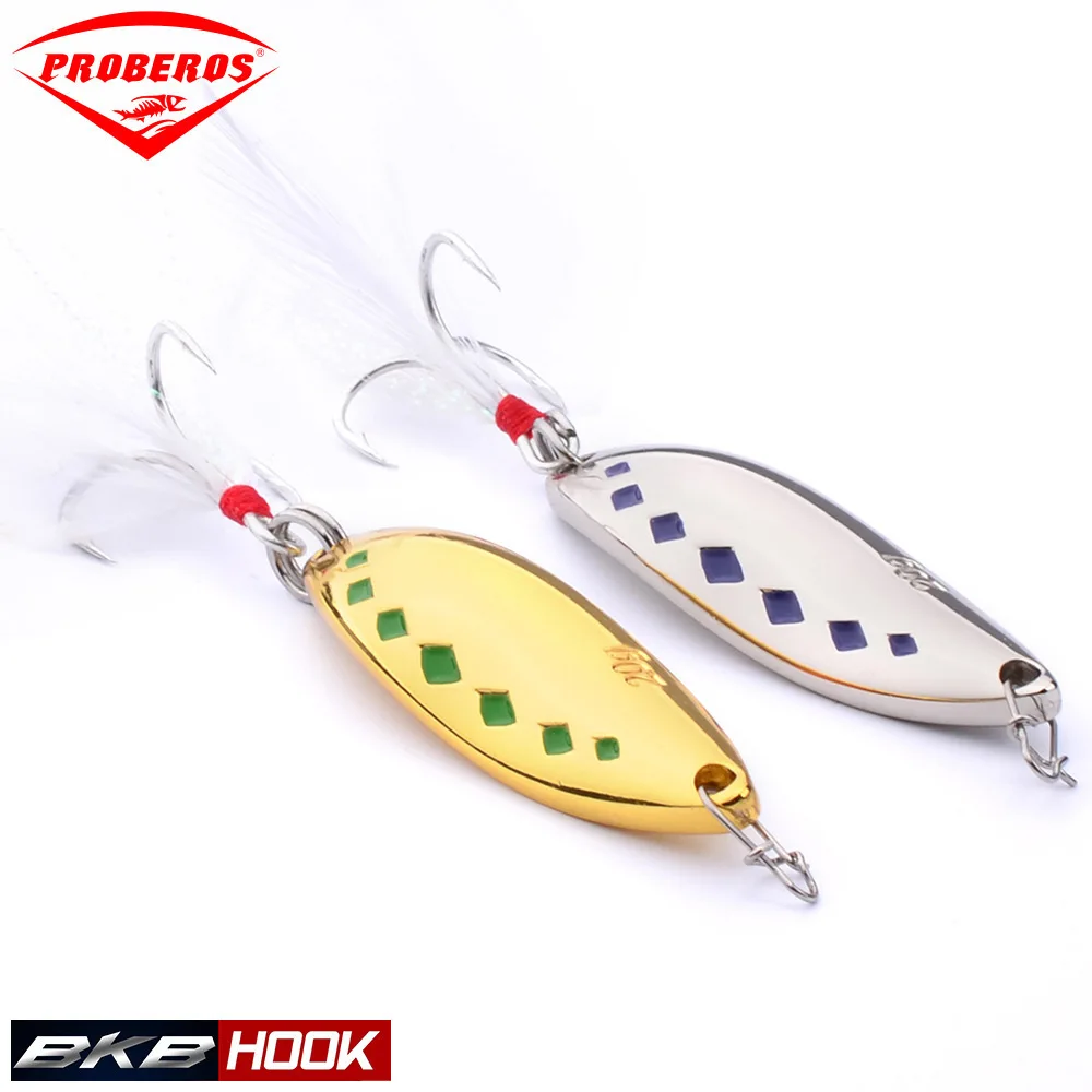 

Metal Bait Sequins Sea Fishing Lure With Feather Hook 10G/15G/20G/50mm Isca Artificial Paillette Spoon Spinner Wire Bait Pesca