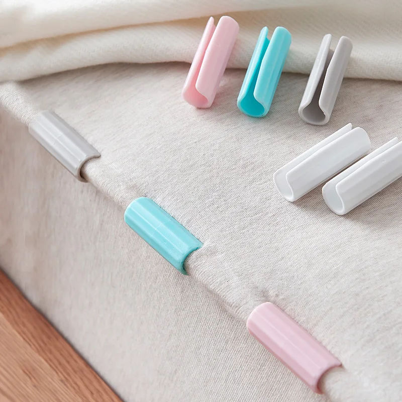 

12pcs BedSheet Clips Plastic Slip-Resistant Clamp Quilt Bed Cover Grippers Fasteners Mattress Holder For Sheets Home Clothes Peg, Picture