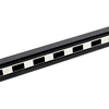Metal profile garment cloth rack sliding floating shelf brackets black and white