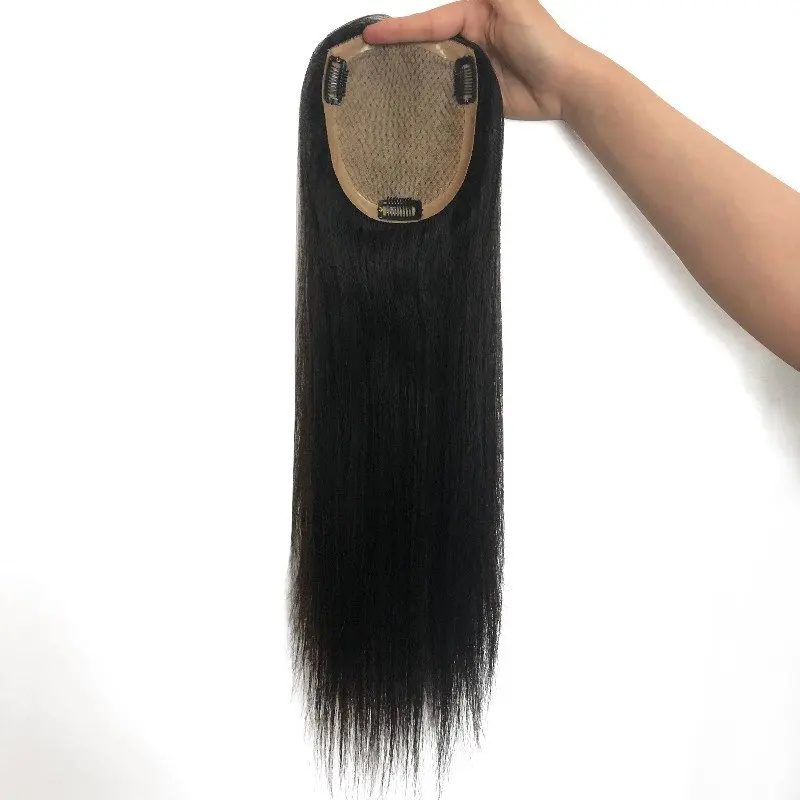 

100% Silk Base Human Hair Toupee Indian Remy Hair Toppers For Women Human Hair